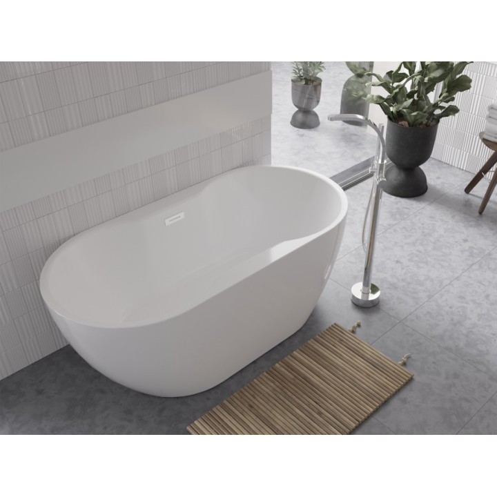 WANNA WOLNOSTOJĄCA BESCO NAVIA 150X80CM BIAŁA WAS-150-N