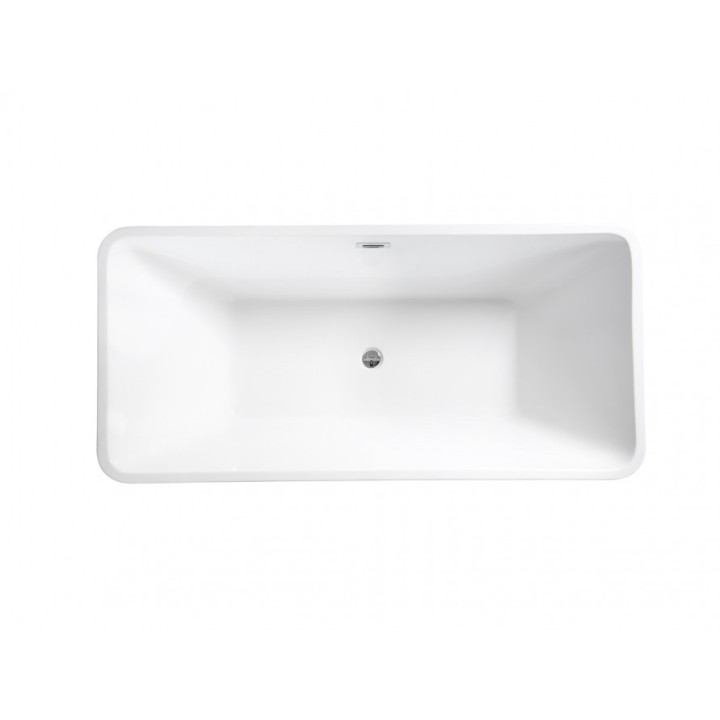 WANNA WOLNOSTOJĄCA BESCO EVITA 160X80CM BIAŁA WAS-160-E