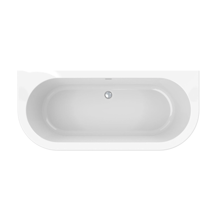 Wanna przyścienna 165x75,5 cm ROCA ETERNITY WALL biała A24T453000
