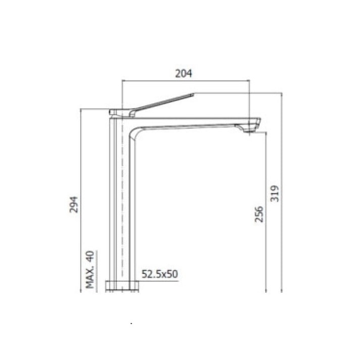 Bateria umywalkowa PAFFONI TILT czarny mat TI081KNO