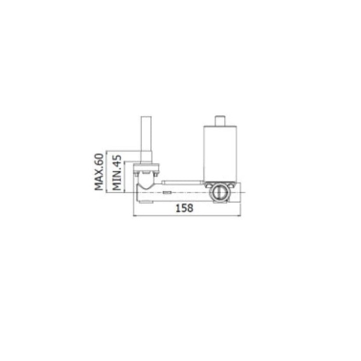 Bateria umywalkowa podtynkowa 178 mm PAFFONI JO chrom JO105CR70