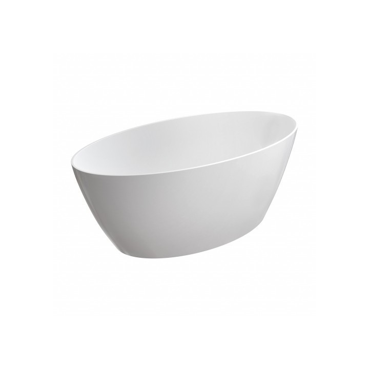 Wanna wolnostojąca Omnires Siena Marble+ 161x81cm biała SIENAWWBP