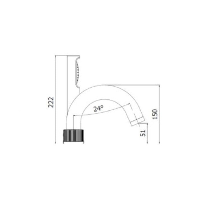 Bateria wannowa 5-otworowa PAFFONI JO czarny mat JO044NO