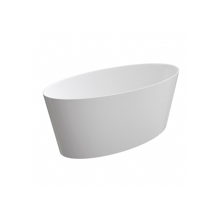Wanna wolnostojąca Omnires Roma Marble+ 159x72cm biały mat. ROMA159BM