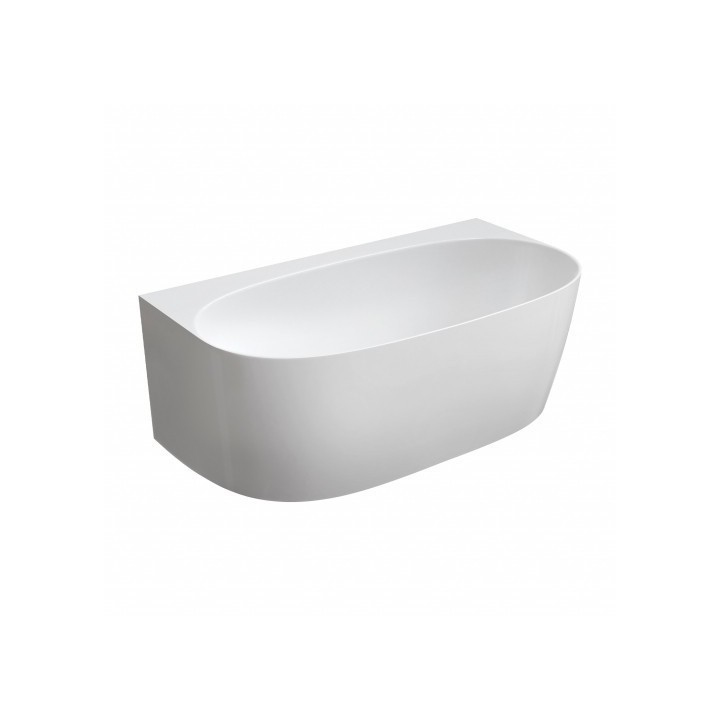 Wanna Omnires Valencia Marble+ 158x77cm biały połysk VALENCIASWPBP