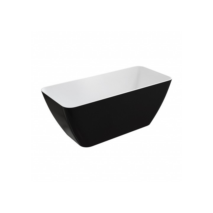 Wanna Omnires Parma Marble+ 159x71cm czarny połysk PARMAWWBCP