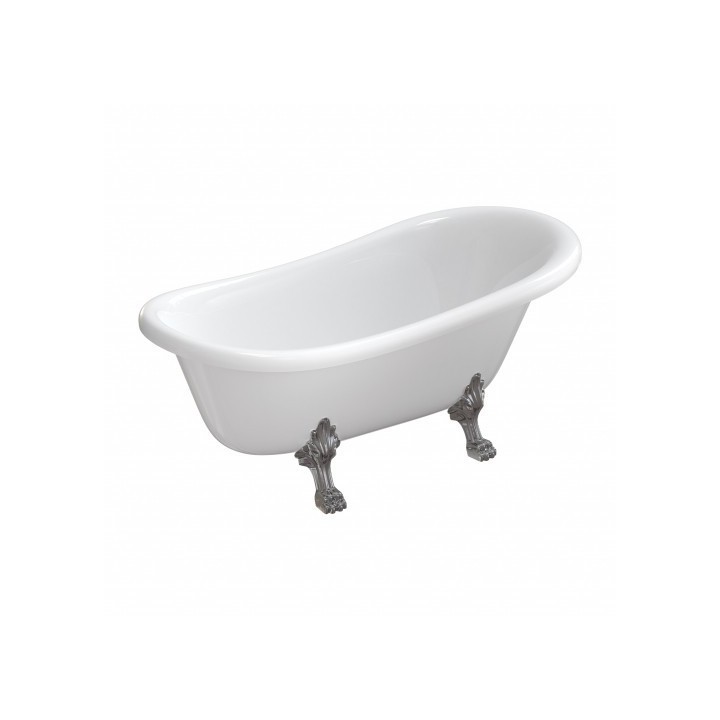 Wanna Omnires Atena Comfort Marble+ 157x77cm biały połysk ATENA157BP
