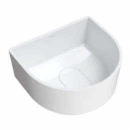 Umywalka 42x37 cm Omnires Cadence Marble+ biały połysk CADENCE420BP