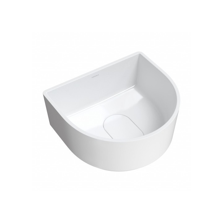 Umywalka 42x37 cm Omnires Cadence Marble+ biały połysk CADENCE420BP