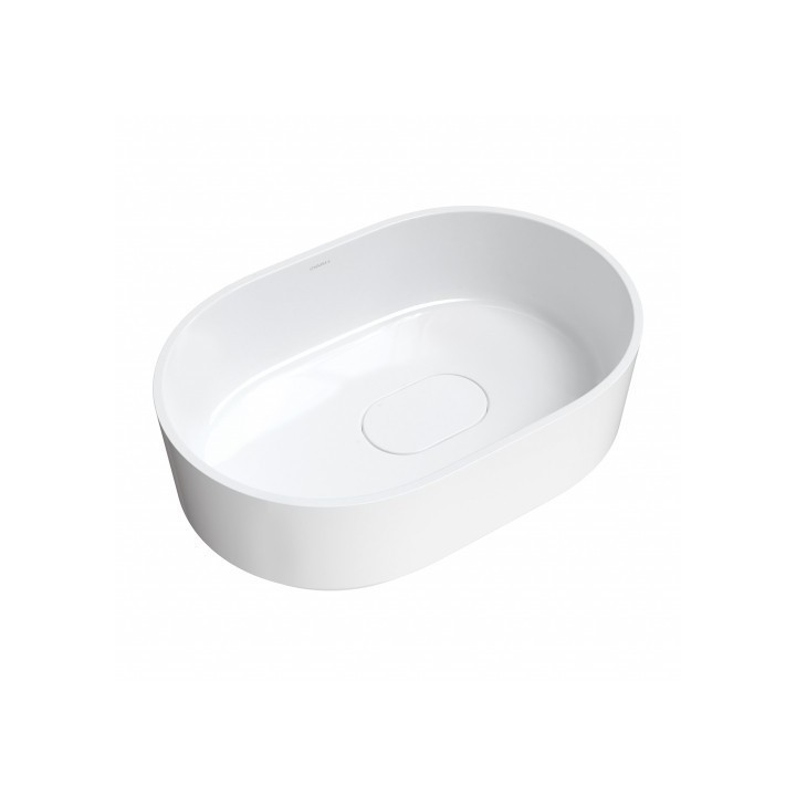 Umywalka 62x42x19 cm Omnires Cadence Marble+ biały połysk CADENCE620BP