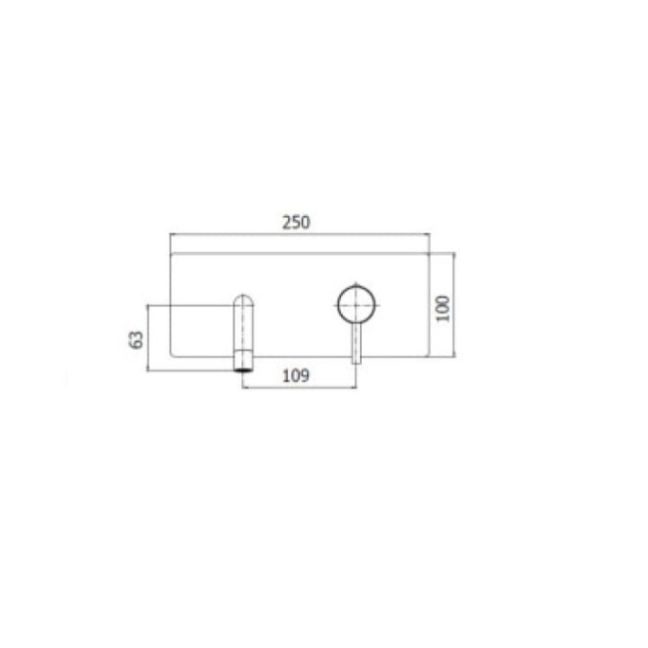 Bateria umywalkowa podtynkowa 248 mm PAFFONI LIGHT czarny mat LIG106NO