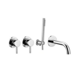 Zestaw wannowy podtynkowy PAFFONI LIGHT czarny mat LIG010NO70ZWW