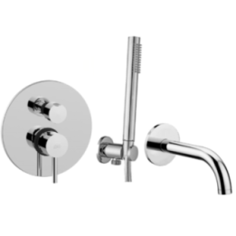 Zestaw wannowy podtynkowy PAFFONI LIGHT chrom LIG015ZWW