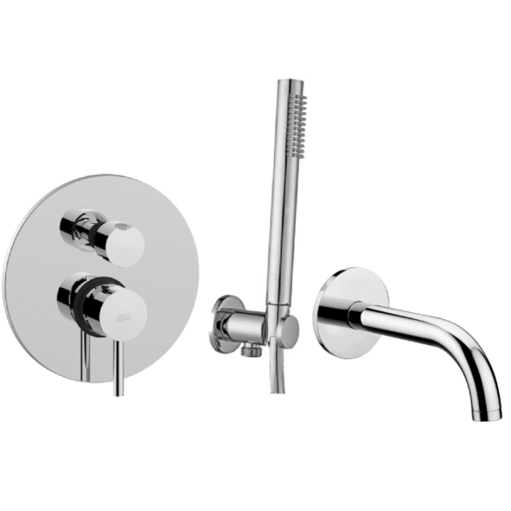Zestaw wannowy podtynkowy PAFFONI LIGHT chrom LIG015ZWW