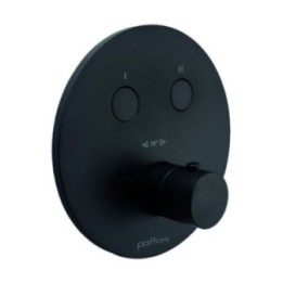 Bateria podtynkowa 2-drożna z CPBOX PAFFONI LIGHT czarny mat CPT018NO