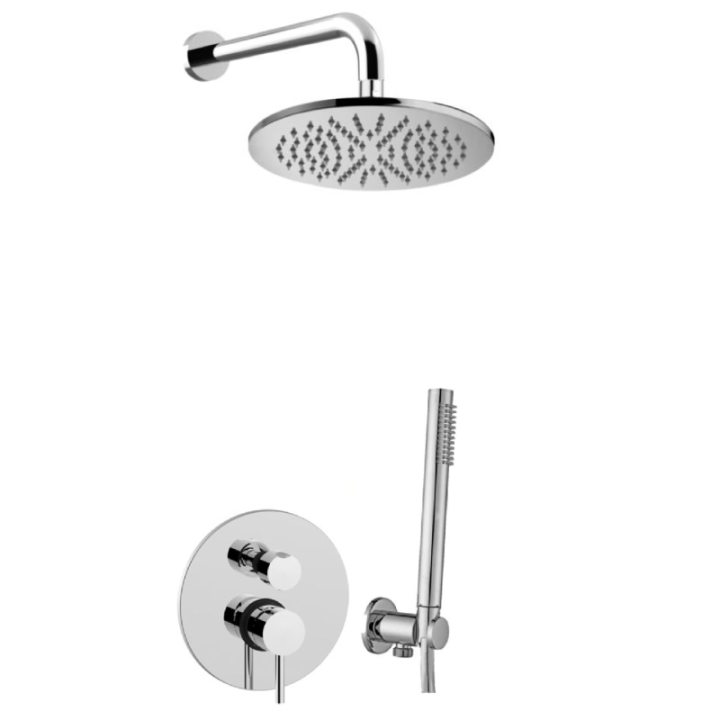 Zestaw natryskowy z deszczownicą 250 mm PAFFONI LIGHT chrom LIG018ZSC2F