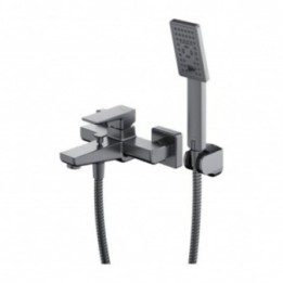 Bateria wannowa Omnires Parma z zestawem prysznicowym nikiel PM7431IN