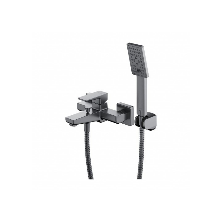 Bateria wannowa Omnires Parma z zestawem prysznicowym nikiel PM7431IN