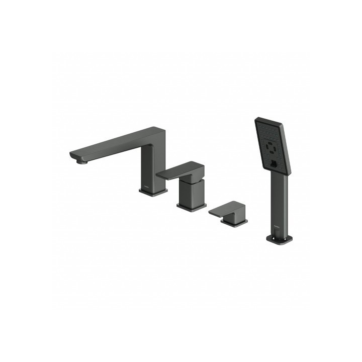 Bateria wannowa 4-otworowa Omnires Parma grafit PM7432GR