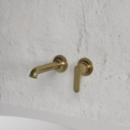 Bateria umywalkowa Omnires Art Deco podtynkowa brąz antyczny AD5115BR