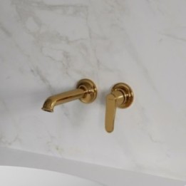 Bateria umywalkowa Omnires Art Deco podtynkowa złoty AD5115GL
