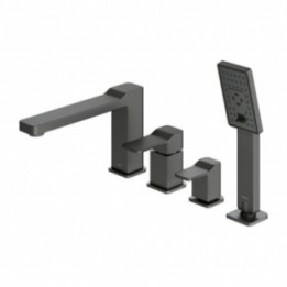 Bateria wannowa Omnires Slide 4-otworowa grafit SL7732GR