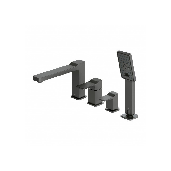 Bateria wannowa Omnires Slide 4-otworowa grafit SL7732GR