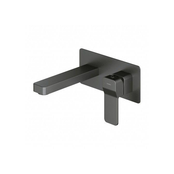 Bateria umywalkowa podtynkowa Omnires Slide grafit SL7715GR