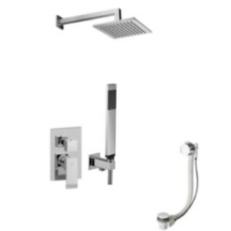 Zestaw wannowy 40 cm/30x30 cm slim PAFFONI ELLE chrom EL019ZWSCSU3BCR
