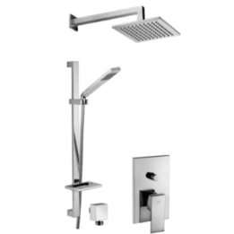 Zestaw natryskowy 40 cm/20x20 cm PAFFONI ELLE chrom EL015ZN3ACR