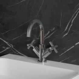 Bateria umywalkowa Omnires Modern z korkiem klik-klak chrom C301CR