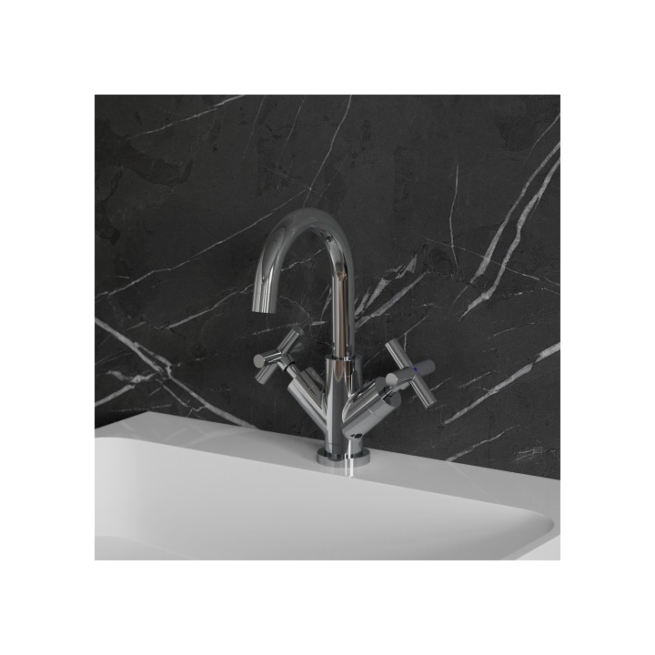 Bateria umywalkowa Omnires Modern z korkiem klik-klak chrom C301CR