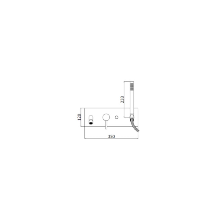 Bateria wannowa podtynkowa PAFFONI STICK chrom SK001CR