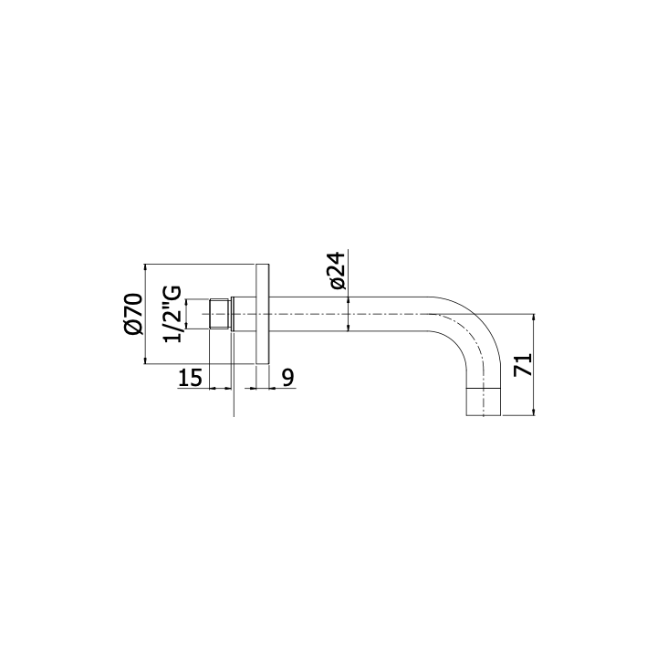 Bateria umywalkowa podtynkowa 120 mm PAFFONI STICK chrom SK004CR70