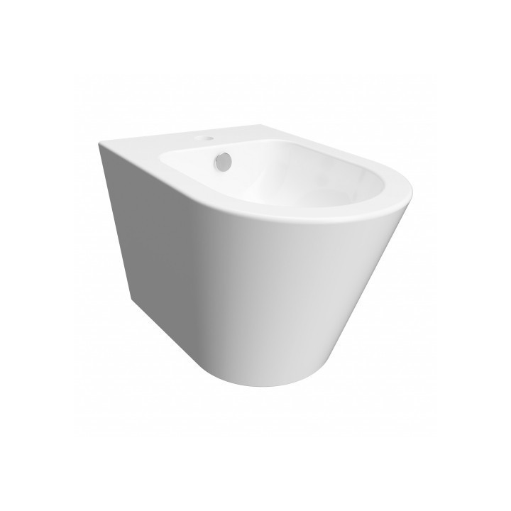 Bidet wiszący 51x36 cm Omnires Tampa biały połysk TAMPABIBP