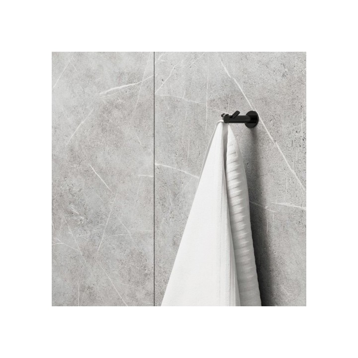 Haczyk podwójny Omnires Modern Project czarny mat. MP60120BL
