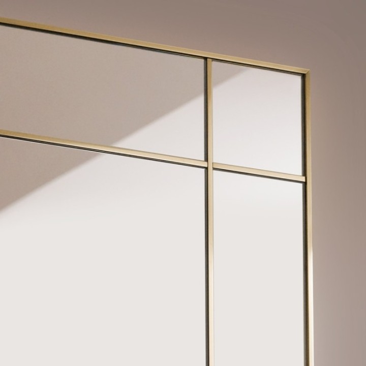 LUSTRO GIERADESIGN CREDO CLASSIC 90X120CM ZE ZŁOTYMI SZPROSAMI CRD/CL/90X120
