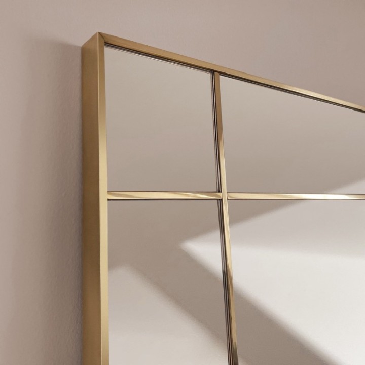 LUSTRO GIERADESIGN CREDO CLASSIC 90X120CM ZE ZŁOTYMI SZPROSAMI CRD/CL/90X120