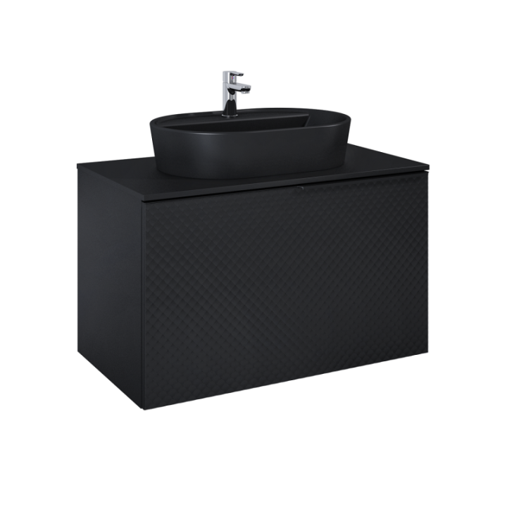 SZAFKA ELITA GLAM 90 1S+1S BLACK MATT 168387