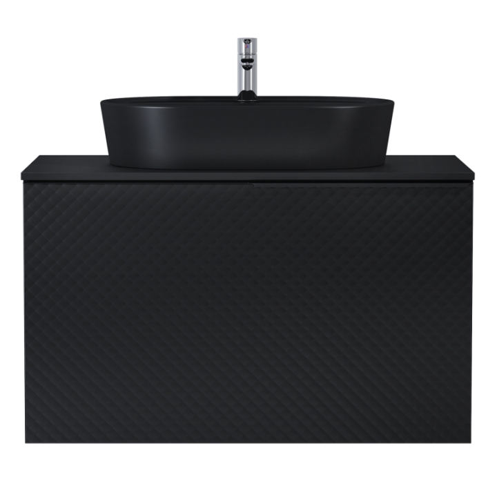 SZAFKA ELITA GLAM 90 1S+1S BLACK MATT 168387