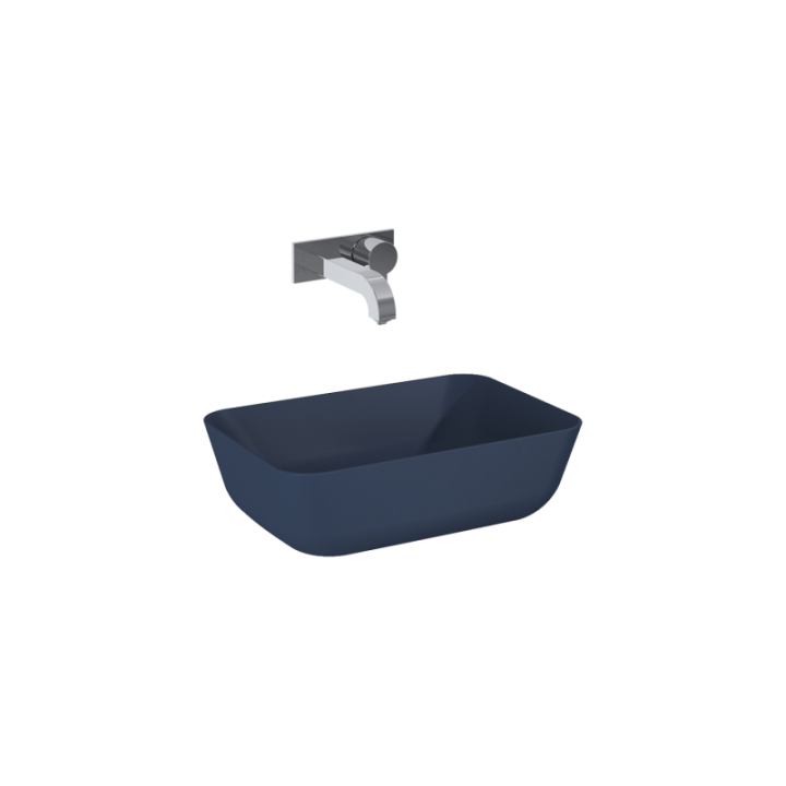 Umywalka nablatowa ELITA RENI 45.5 x 13.5 x 32.5 cm NAVY BLUE MATT 146029