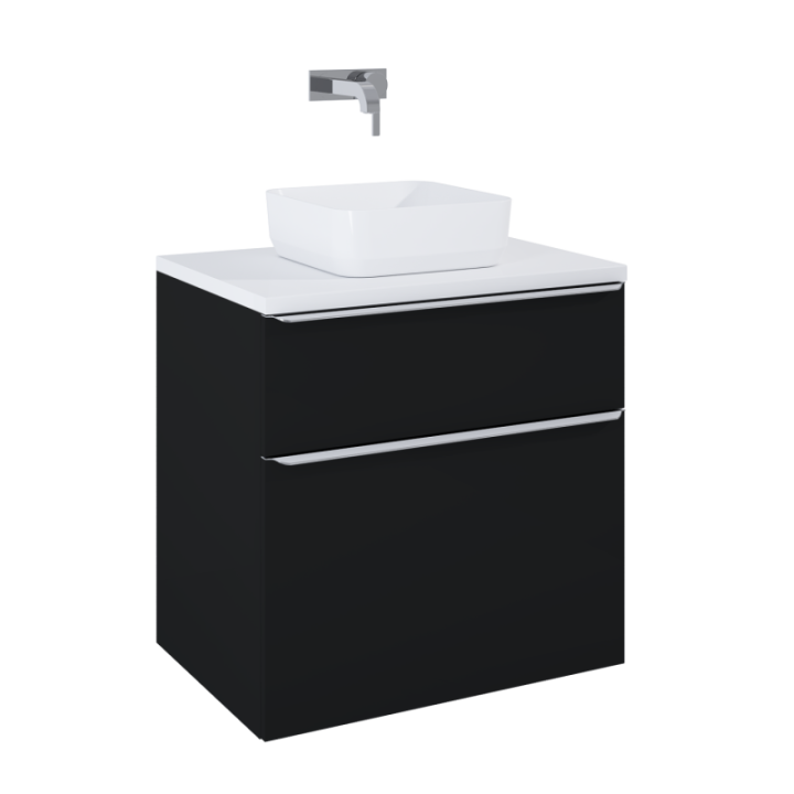 Szafka podumywalkowa ELITA LOFTY 70 2S 71.5x69.5x48.7 cm black matt 168303