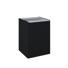 Komoda z koszem cargo ELITA LOFTY 50x69.5x48.7 cm black matt 168305