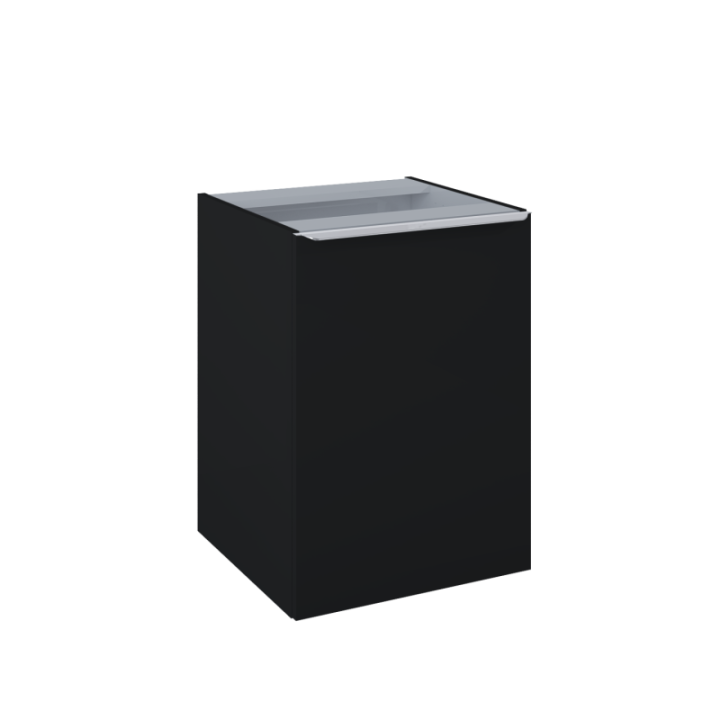 Komoda z koszem cargo ELITA LOFTY 50x69.5x48.7 cm black matt 168305