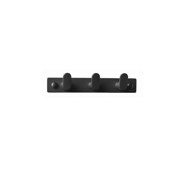 Listwa z 3 haczykami STELLA czarny mat 18.053-B