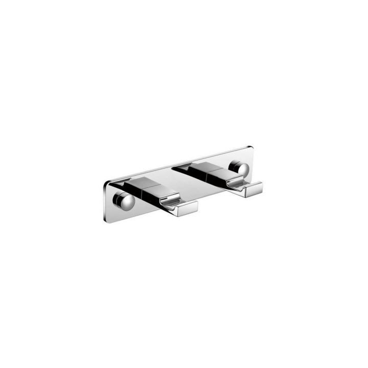 Listwa z 2 haczykami STELLA czarny mat 18.062-B