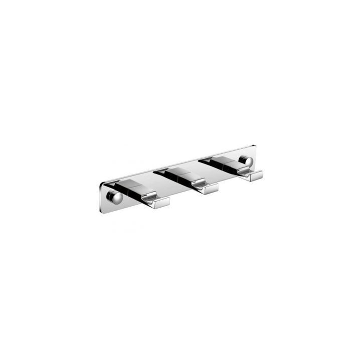 Listwa z 3 haczykami STELLA czarny mat 18.063-B