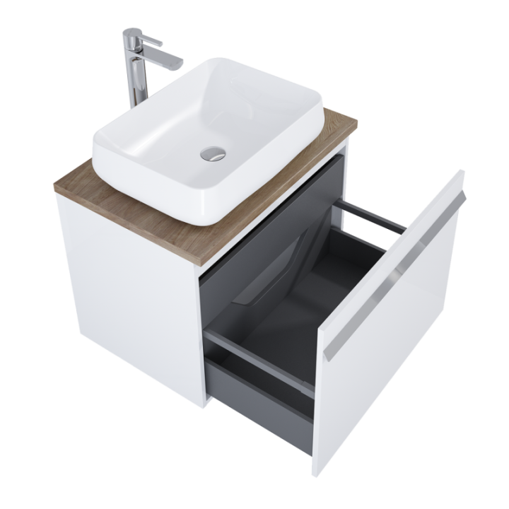 SZAFKA ELITA MOODY 70 1S+1S WHITE 167684