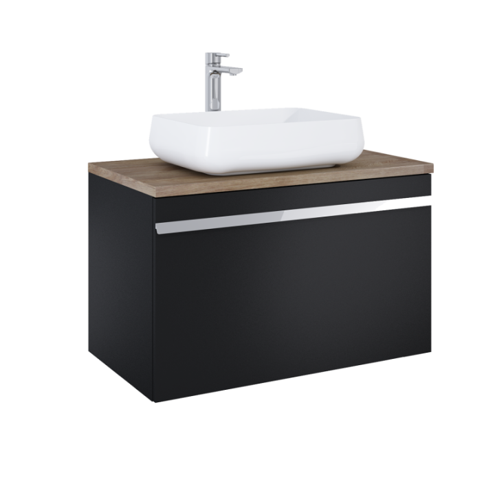 SZAFKA ELITA MOODY 90 1S+1S BLACK MATT 167687