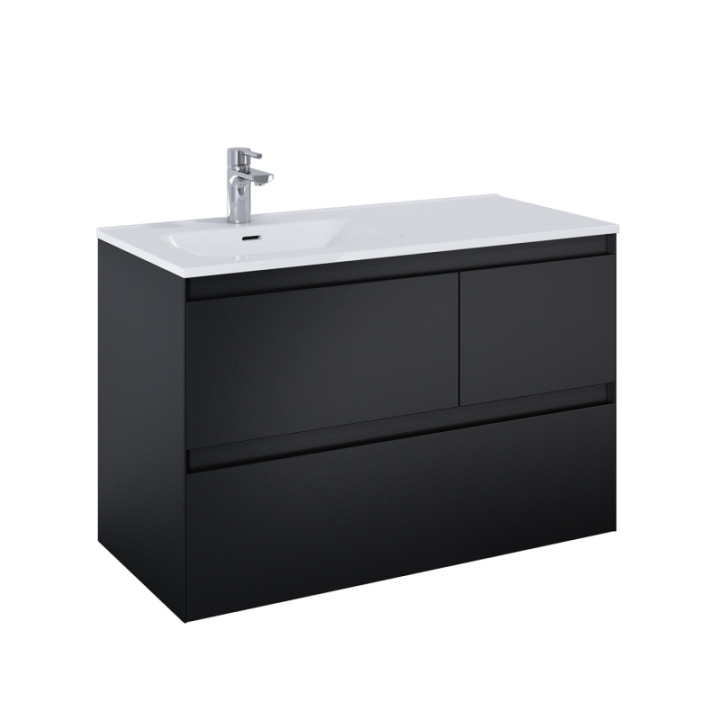 SZAFKA ELITA SPLIT 100 3S L BLACK MATT 168159
